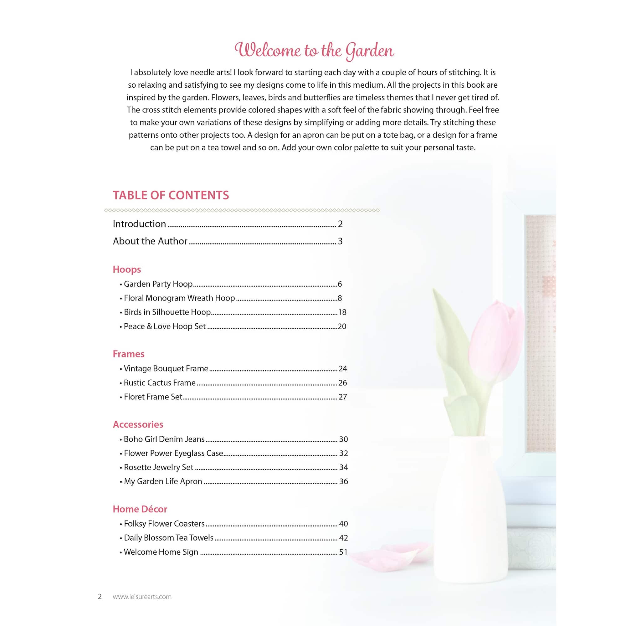 Leisure Arts® From The Garden Cross Stitch Book